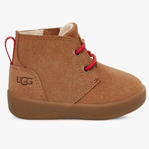 UGG Toddler Unisex Chestnut Boots with Red details